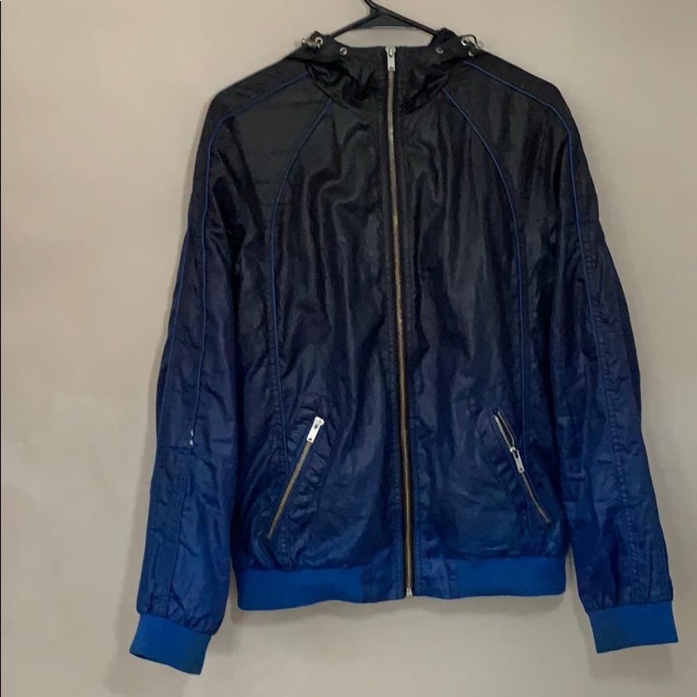 Jack & Jones blue ombré jacket from black (Medium)